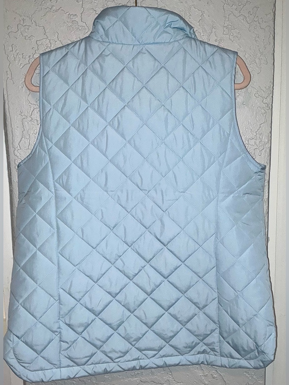 Lands' End Women's Quilted Vest - Pale Blue (NWOT) - Picture 5 of 7